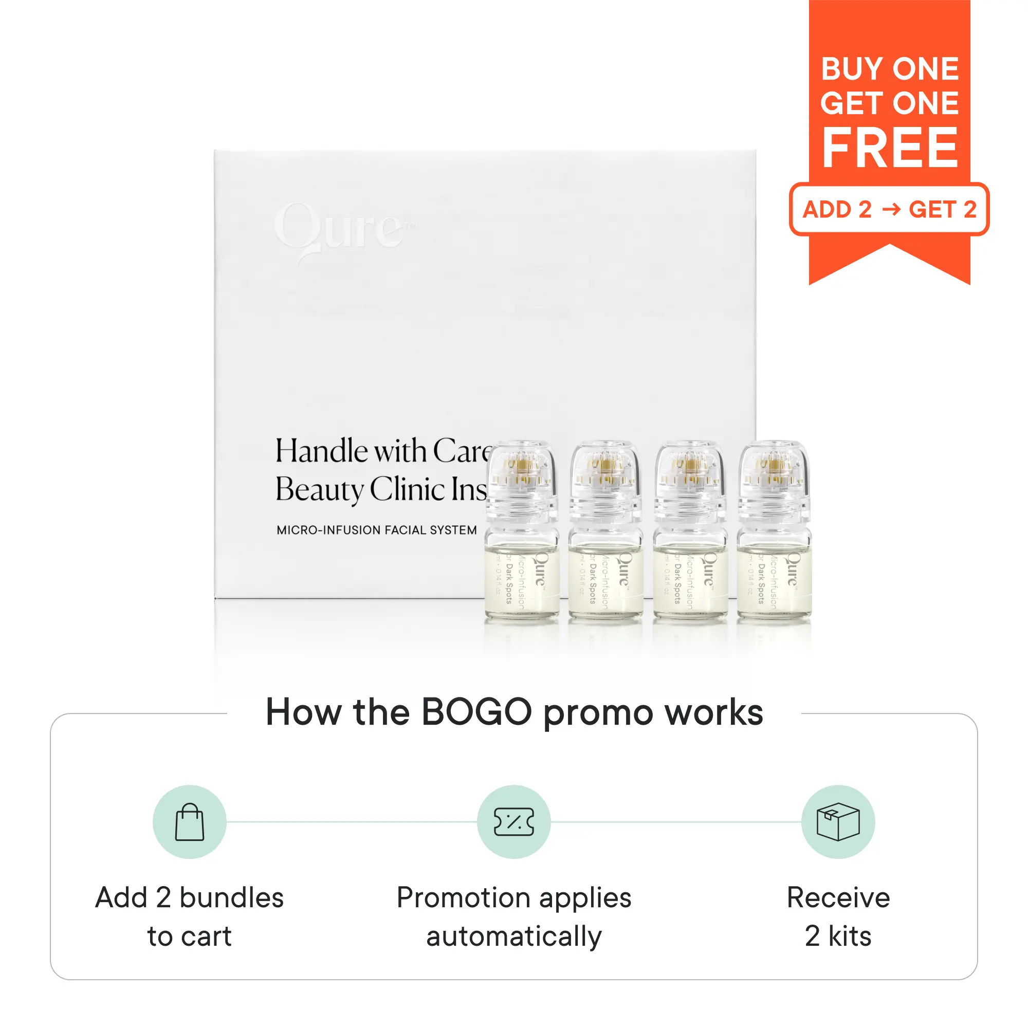 Micro-Infusion 2 Month Bundle (For Dark Spots) with Dark Spot Minimizing Niacinamide Serum and Tranexamic Acid