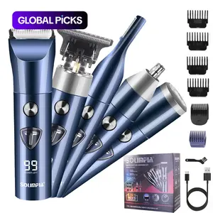 5 in 1 Men's Body Hair Trimmer, Cordless Hair Clipper Set, Hair Clippers, Electric Shaver Razor Beard Trimmer for Men, Nose Hair Trimmer #GLOBAL PICKS