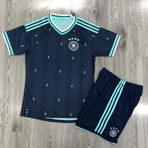 [Kids And Adult Full Set] Unisex Soccer Germany National 2026 WC Home Stadium Replica Jersey - Navy, soccer jerseys, soccer, Retro Soccer Jersey, Home Soccer Jersey, Soccer Fan Jersey