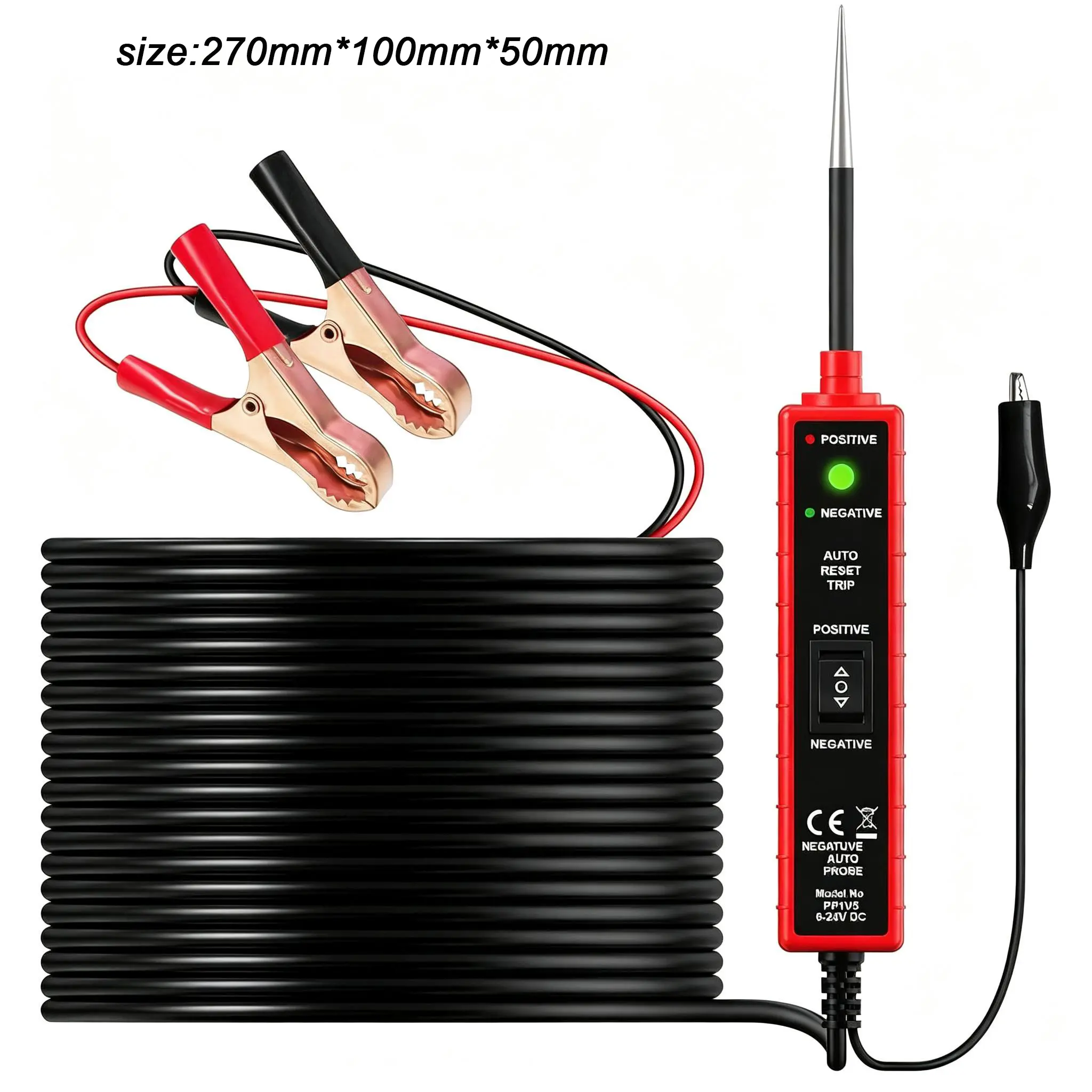 Pen-Style Automotive Circuit Tester, 6-24V 8-in-1 DC Tool - Car Voltage Check Tool for Cars, Trucks, SUVs, Motorcycles, Boats, Trailers