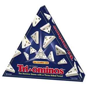 212 MAIN Deluxe Tri-Ominos Triangle Tile Strategy Family Board Game - Spinners, Brass Parts, for Ages 7+, Sports & Outdoor Fan Shop Enthusiasts, Family Board Games