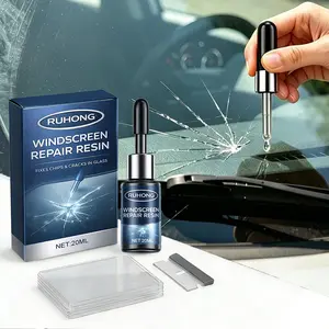 Car Windshield Crack Repair Kit Nano Glass Chip Crack Repair Fluid Quick Effect Restore Clear View for Windows Mirrors Glasses All Crack Types