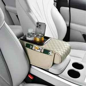 Car Center Console Storage Box, Car Console Organizer, Car Organizers, Multifunctional Car Center Console Armrest Pad, Car Interior Accessories for Stowing & Tidying
