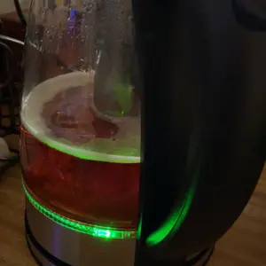 ZOKOP 1800W/1.8L Electric Glass Kettle US Plug, LED Light, Auto 5 Minutes Shut-off, Boil Dry, Overheat Protection, BPA-Free, for Coffee, Tea, Soup, and More