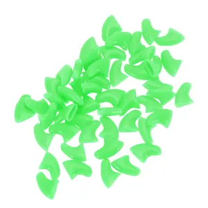VOCOSTE Portable Anti-scratch Pet Nail Caps for Dog Extra Small Green 50 Pcs