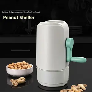Automatic Peanut Sheller - High-Quality ABS & Rubber Hand Crank Desheller for Efficient Kitchen Gadget with Easy Shell Separation Design Utensils