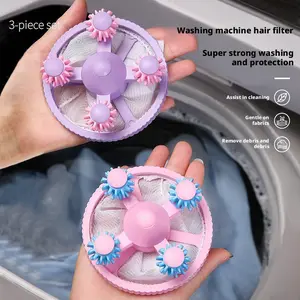 Washing Machine Filter Net, Hair Remover Paper Ball, Laundry Balls, Universal Mesh Bag for Clothes, Dust and Fur Removal, Laundry Care Tool