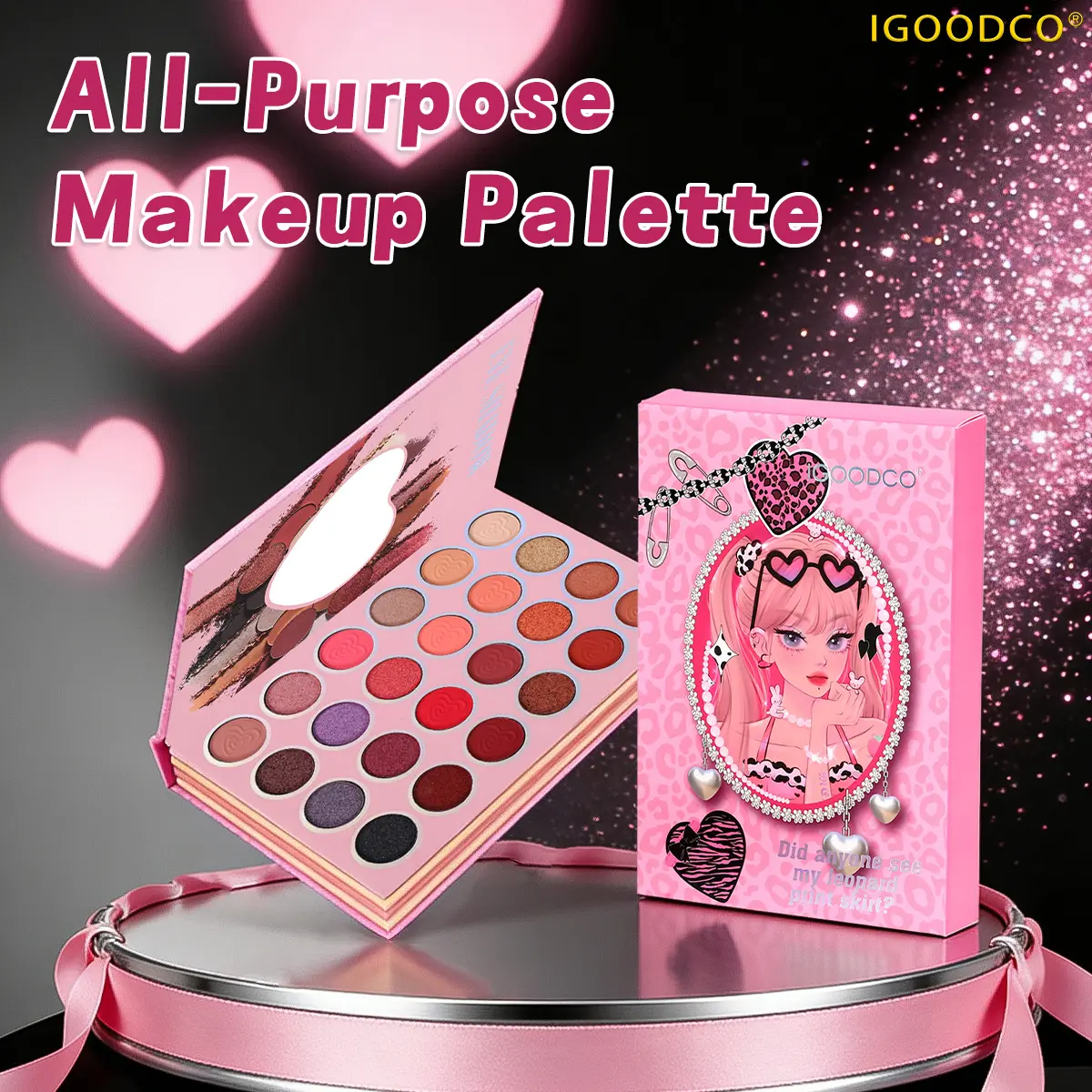 Igoodco IG5158 Women's 43-Color Dual-Texture Eyeshadow Palette - Matte Eyeshadow Powder Set, High-Coloring High-Gloss Cosmetic Makeup Products Kit