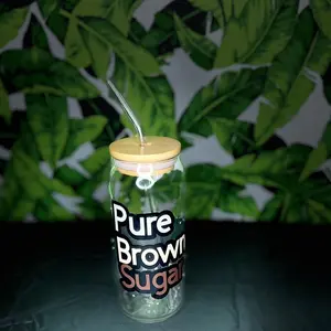 Brown Suga beer can glass