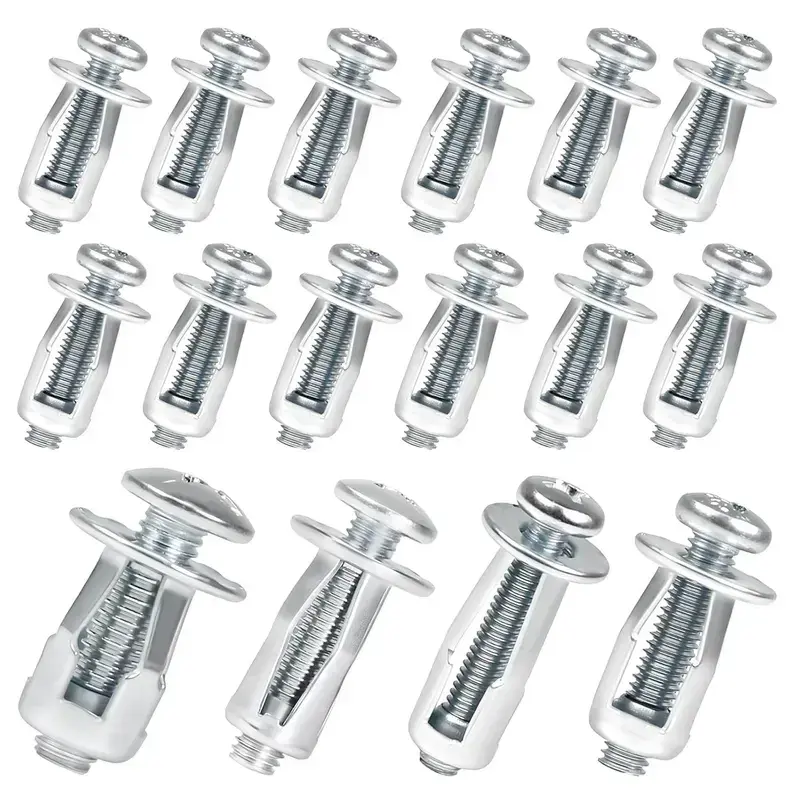 30/60/90Pcs Heavy-Duty Carbon Steel Button Rivet Locking Threaded Nuts Multi-Size Set with Rustproof Coat, Bolt-Compatible Hardware for Panel Fixing, Sheet Metal Fix (M4/M5/M6 Sizes),toolupgrade