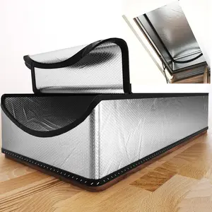 Attic Door Insulation Cover 25"X54"X11", Energy Saving Tent Attic Stairs Cover Ladder Pull down Insulator, R-Value 15.5 Thicken Aluminum Foil Stairway Insulation with Zipper Fireproof LEMOONE