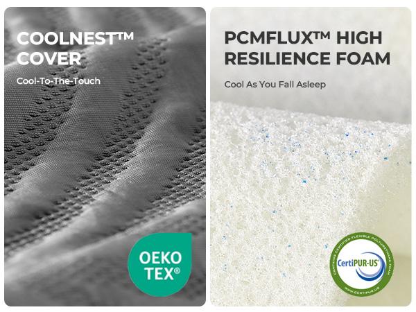 "Weightless Cooling Mattress for Heavy Users - 5-Zone Support & 8°C Cooler",Fiberglass-Free Sleep Experience Temperature Regulation