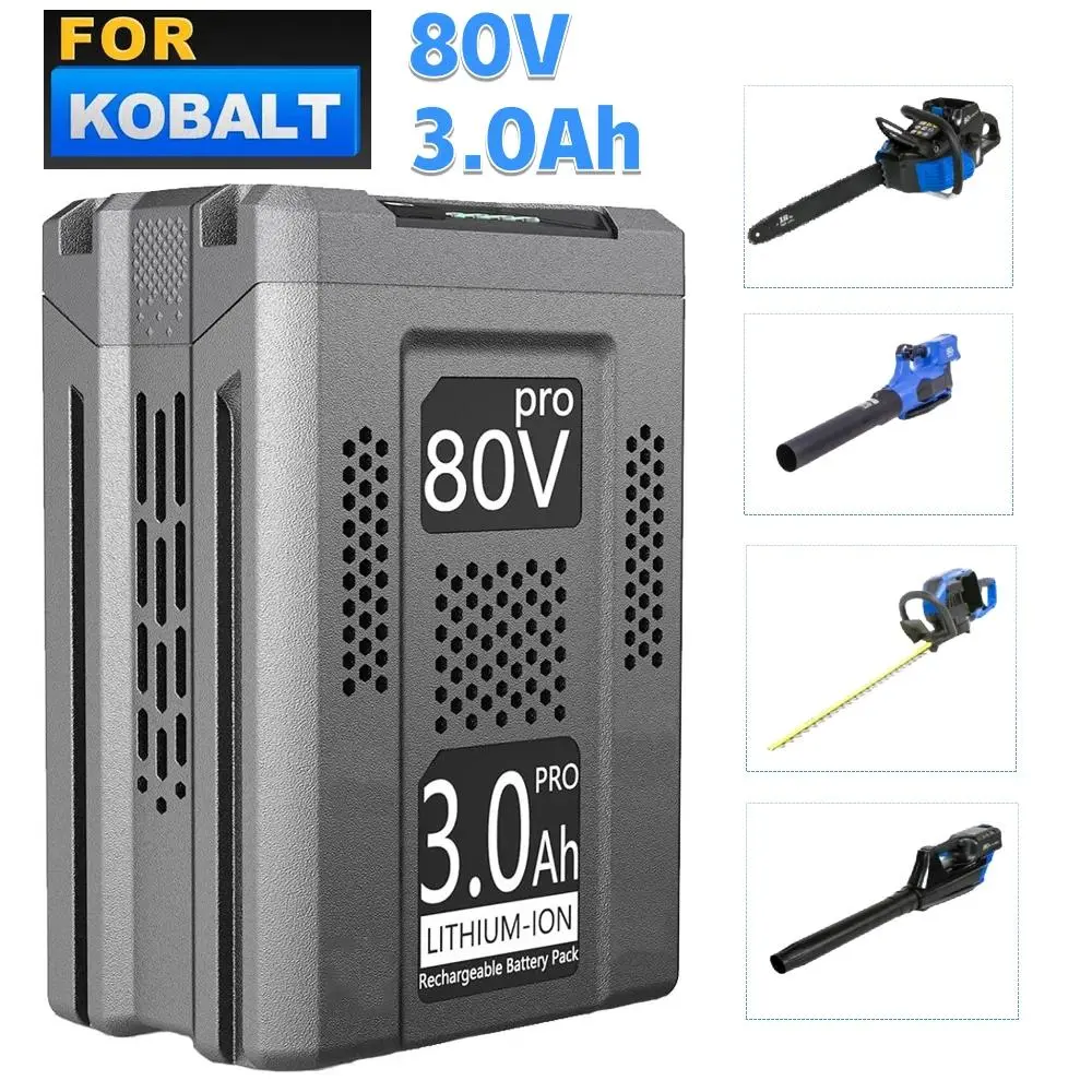 80V 3.0Ah Max Replacement Lithium Battery for Kobalt KB2580-06 KB580-06 KB680-06 80V 3.0Ah Max Replacement Lithium Battery for Kobalt KB2580-06 KB580-06 KB680-06