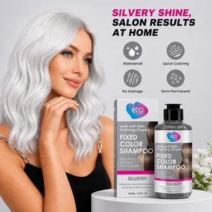ECO Fruit-Scented Fixed-Color Haircare Shampoo (300ml/10.144 fl. oz, Grey) - Coconut Gel Cleanser Oil Formula, Anti-Brassiness for Blonde Hair, Removes Yellow Tones from Dyed/Bleached Hair