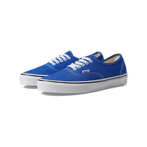 VANS Authentic Color Theory Dazzling Blue Classic Low-Top Lace-Up Closed Sneaker, Men's Casual Sports Shoes, Heritage Footwear with Sturdy Canvas Uppers, Iconic Rubber Waffle Outsoles, All-Season Use, Trainer, Round Toe, Casual Sneakers, Colorful Casual T