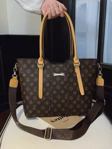 Women's Fashion Versatile Luxurious Small Luxury High-End Large Capacity Shoulder Crossbody Bag, Elegant All Season Adjustable Strap