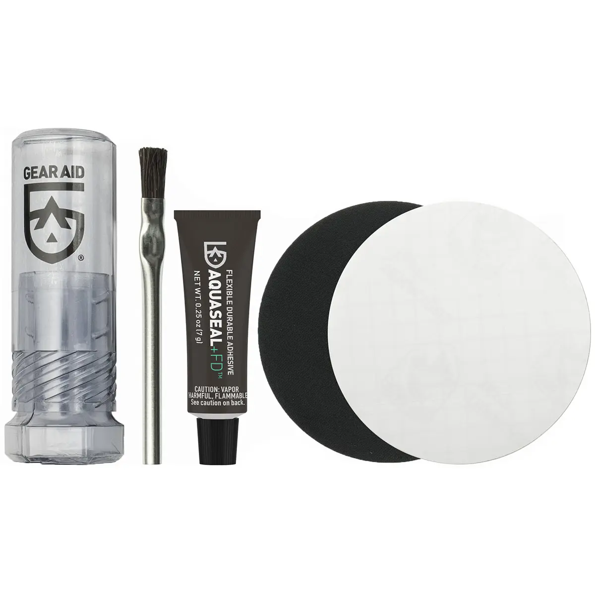 Gear Aid Aquaseal FD Repair Kit 0.25 Oz., Waterproof Urethane Adhesive for Neoprene, Nylon, GORE-TEX, Waders & Drysuits, Brush