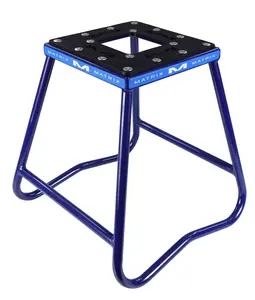 Matrix Concepts C1 Steel Stand w/ Anti-Rock Design for Dirt Bikes And Racing Bikes (Blue)
