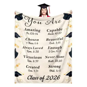 2026 Graduation Gift (for her or him), 2026 Graduation Commemorative Blanket, 2026 Graduation Gift Bulk Pack, 2026 Graduation Decorations, Best Gift for High School Graduation Party, Soft and Comfortable Flannel Blanket birthday celebration