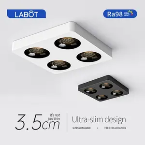 Ultra-Thin Smart Recessed Ceiling Light Fixture, Energy Efficient Design for Bedroom & Kitchen Use, Durable Material Construction