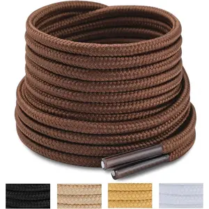 2 Pairs Round Boots Shoelaces Heavy Duty Outdoor Shoe Laces 30-63 "Shoestrings For Hiking Sporting Running