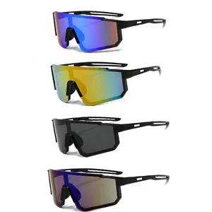 4pcs Men & Women Sports Cycling Sunglasses – UV400 Mirror Lens Goggles for Running, Fishing, Hiking & Outdoor Riding, Windproof Lightweight Design, Ideal Sun Protection Eyewear for Summer Activities Polarized travel accessory Double Bridge Sunglasses Set