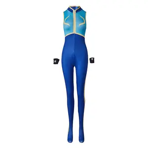 Chun Li Cosplay Costume Fighting Game Chun-Li Jumpsuit SF6 ChunLi Battle Suit Kungfu Chunli Halloween Carnival Bodysuit Outfit