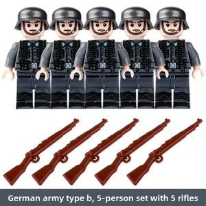 World War Ii Interactive Building Blocks, Dolls, Plush Toys, Mini Dolls, Toys, Cartoon Characters, Fun Educational Playset