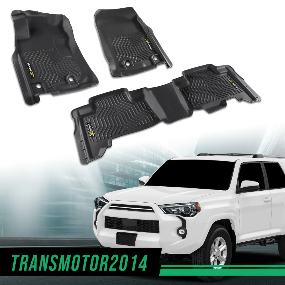 CROSSDESIGN Fit For 14 -23 Toyota 4runner Lexus Gx460 Floor Mats Front & 2nd Row, Car Interior, Automotive, Car Accessory, Protector, Car Rug Floor Mats