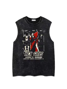 Men Women Summer Casual Graphic Tee, Sleeveless Fitted Long Top, Trendy Streetwear Design, Perfect for Daily Wear & Stylish, Tank Tops Workout, Sleeveless Slim Fit, Tank Shirt