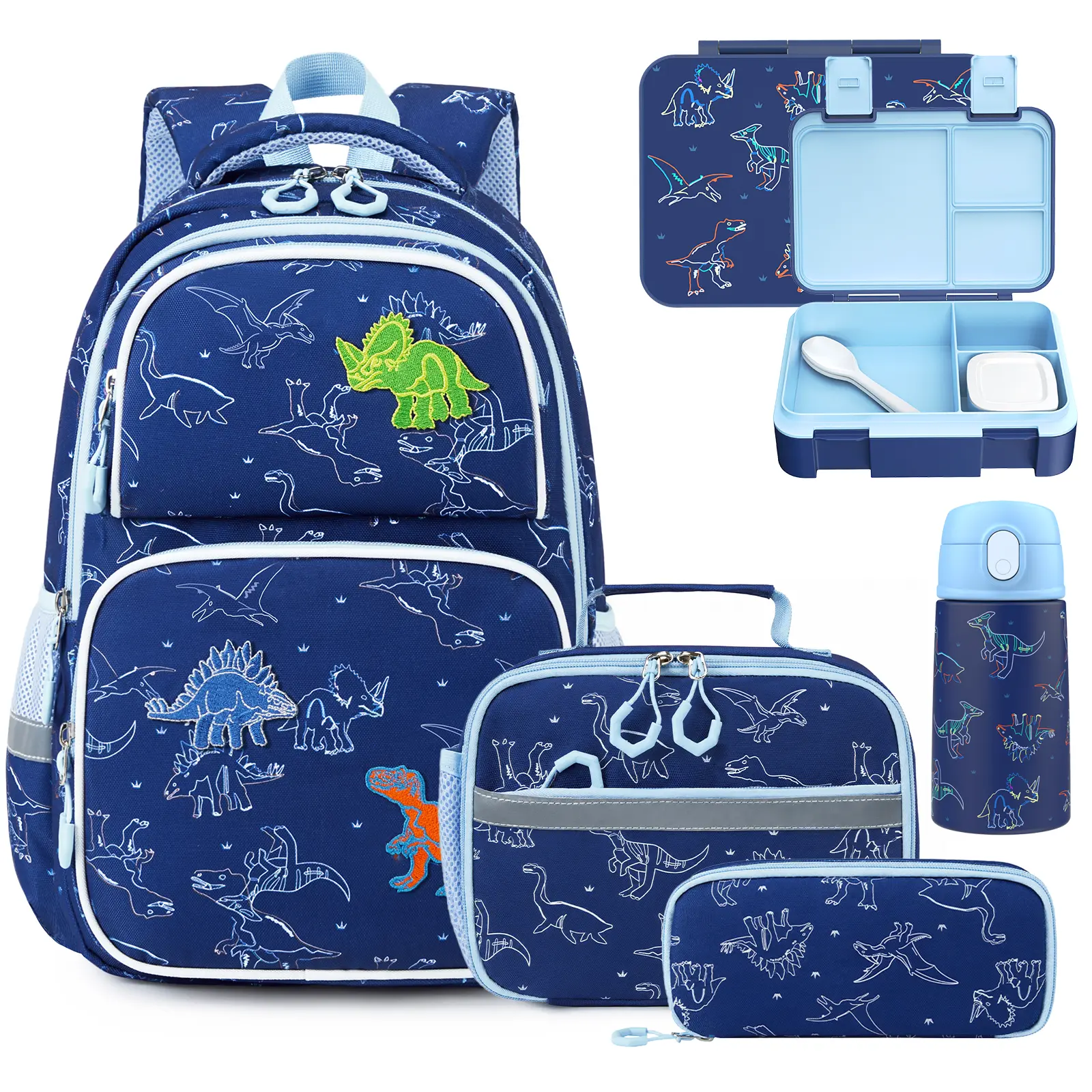 SIMILOVE Toddler Girl Backpack for 3-4 & 4-8 Years, Cute 3D Strawberry Back to School Haul Set with 34oz Lunch Box, 13oz Water Bottle, Insulated Bag, Pen Case & Utensils – School Book Bag for Preschool Kindergarten, Book Bags For School