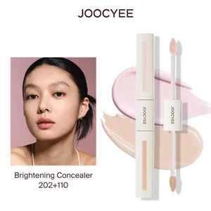 JOOCYEE Airy Wear Double-Sided Concealer, Cosmetic with Color Correction, High-Coverage, Lightweight, Hydrating, Brightening, Blemish & Dark Circle Cover, Natural Finish, Beginner-Friendly, Multi-Shades, Portable, All Skin Types, Everyday Use