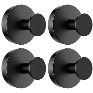 2/4/6 Pack Suction Cup Hooks for Glass Window,Removable Shower Hooks for Inside Shower,Metal Towel Hooks for Bathrooms smooth surface