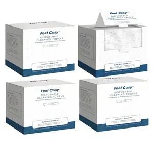 Feel Cosy Clean Skin Towel | Disposable Face Towels | XL Size | Ultra Soft, Eco-Friendly | Gentle for All Skin & Makeup Removal & Daily Skincare Facial Beauty Machine Facial Brush Cleanser