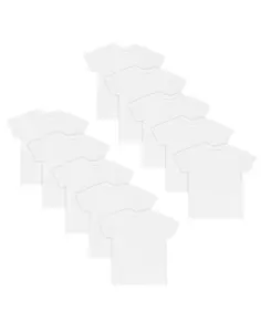 Hanes EcoSmart Boys' Undershirt, 10-Pack, White