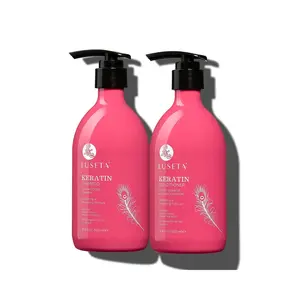 Luseta Keratin Shampoo and Conditioner for Color Treated Damaged & Dry Hair, Smoothing & Nourishing, Free of Sulfates 2 X 16.9Oz