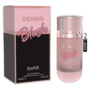 EMPER GENIUS Blush Women's EDP - 100ML (3.4oz) Luxurious Seductive Floral Perfume, Elegant Fragrance with Floral Scents