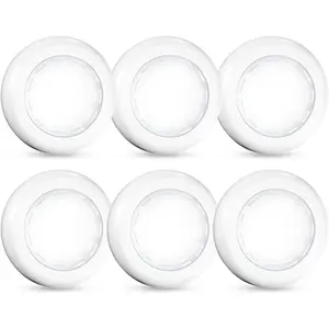 Tap Light Push Lights, 6 Pack Portable Bright LED Puck Light Touch Light