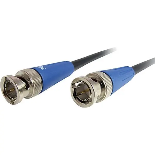 100 ft. 3G-SDI BNC High-Definition Cable, 100% Shielded and Terminated Heavy-Duty 18 AWG RG6 Cable with Nickel Connectors, Audio & Video Accessories for Computers