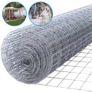 Galvanized welded wire fence rolls: chicken wire, pig wire fence, and wire fence for gardens, yards, and dog fences