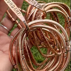 Pure Copper Affirmation Engraved Bracelet