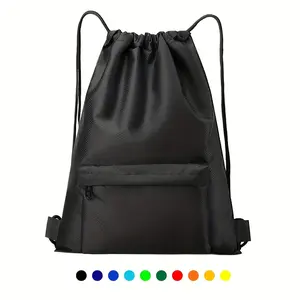 LQ Neutral Multicolor Optional Oxford Cloth Drawstring Sports Gym Bag, Suitable for Daily Use, Swimming, Hiking, Camping, Etc., One Bag Per Package