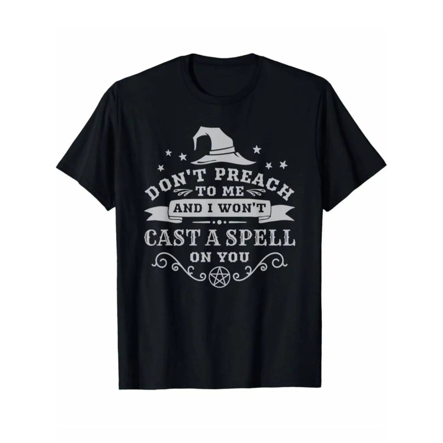 Print Short Sleeve T-Shirt  Halloween Witch Witchcraft Pagan Witch Men's T-shirt