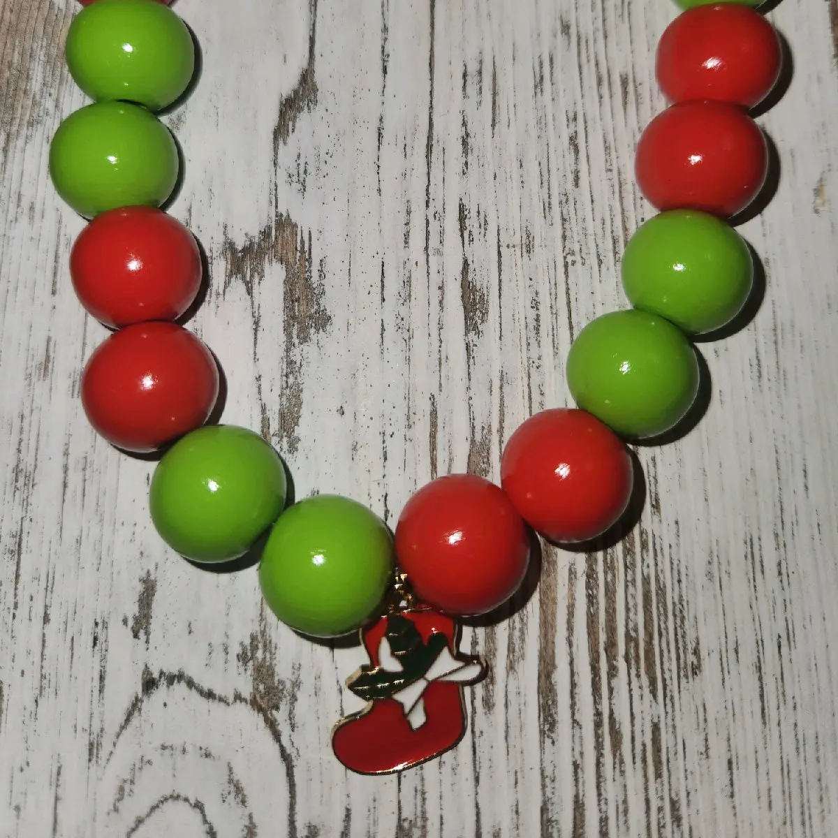 Festive Small Child/Toddler Holiday Necklace - Perfect for the Holidays