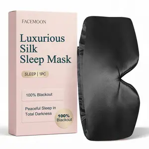 Side Sleeper’s Dream Silk Sleep Mask – Face-Hugging Comfort, Total Light Blocking, 22 Momme Mulberry Silk, Ultra Soft for Travel, Naps & Shift Work