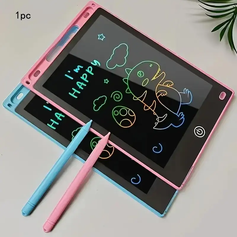 LCD Writing Tablet with Colorful Screen & Stylus, Digital Writing Tablet, Battery-Powered Educational Toy, Interactive Learning Tool with Playful Design & Durable Construction, Ideal Birthday Gift