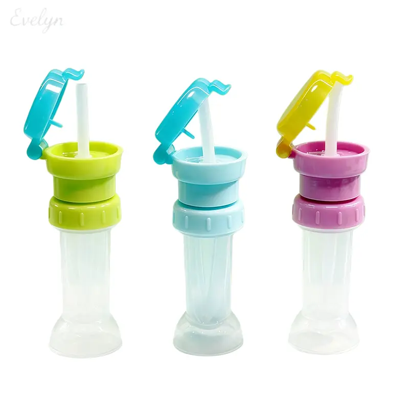 2-Pack Multi-Size Flip-Top Bottle Straw Converter, Anti-Choke Silicone Spout Lid with Dustproof Storage, Reusable Beverage Bottle Adapter for Toddlers’ Outdoor Travel & Daily Drinking