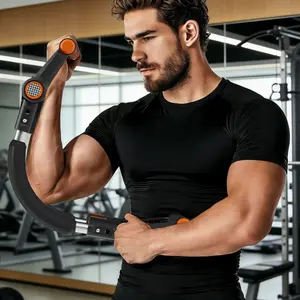 2026 Upgraded Arm Trainer,  Adjustable Chest Workout Equipment, Arm Trainer, Arm Strength Trainer, Portable Power Twister Bar,Portable Spring Resistance for Home Workout Equipment Weight Lifting Straps,Adjustable Power Twister Bar Arm Trainer,