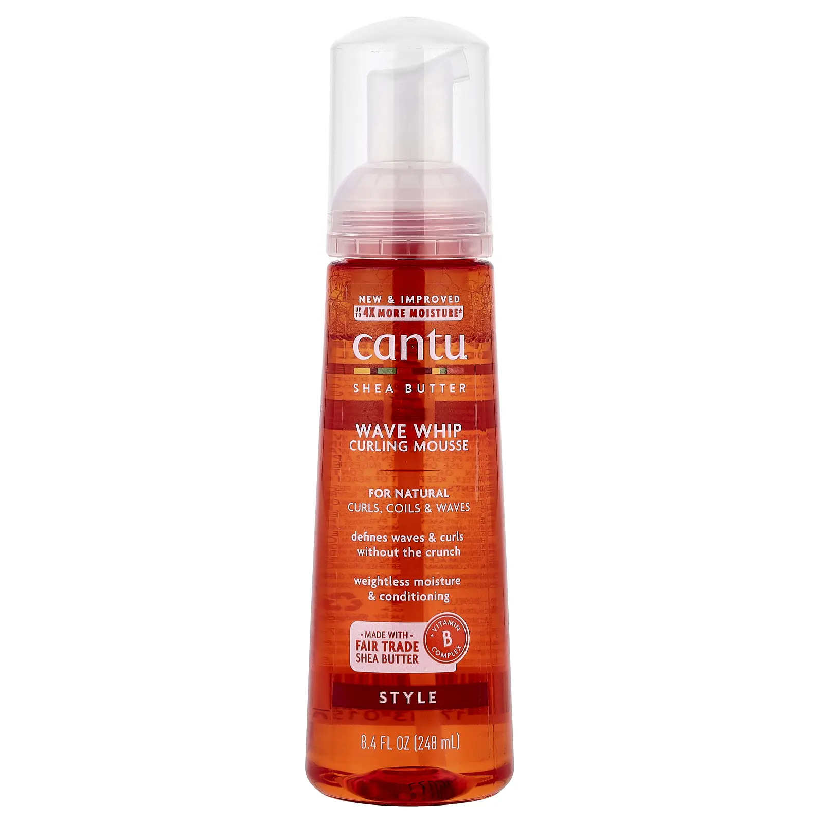 Cantu Shea Butter, Wave Whip Curling Mousse, 8.4 fl oz (248 ml)