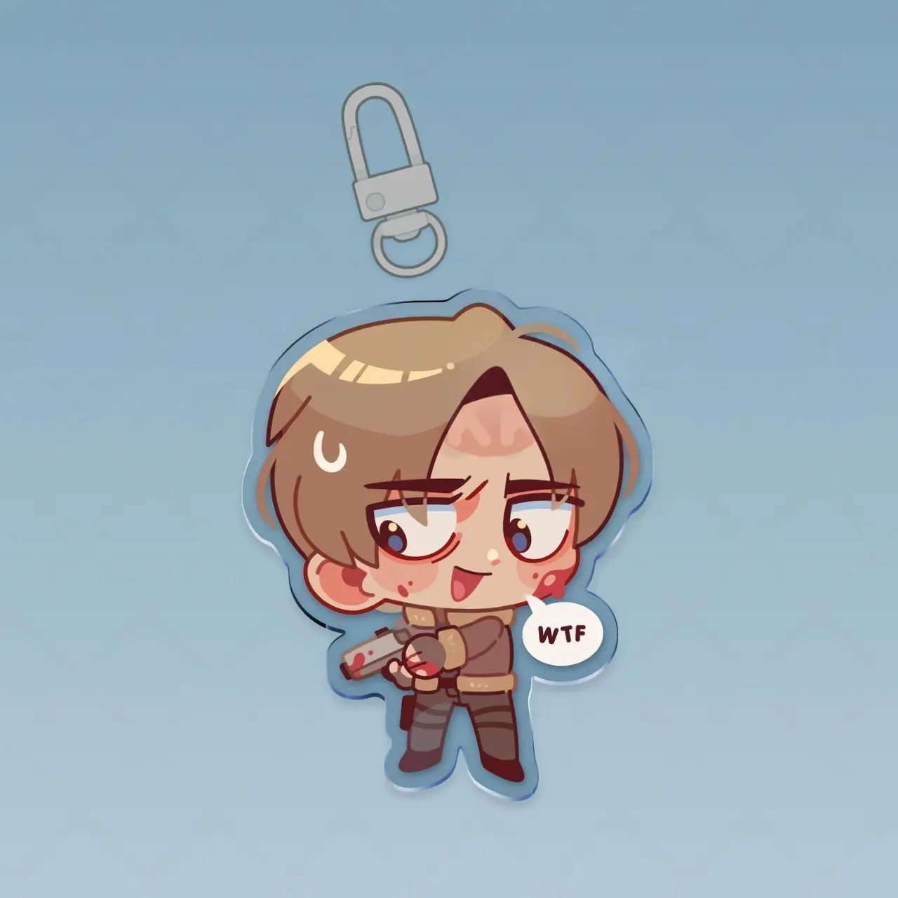 Leon Kennedy Double Sided Acrylic Keychain , Great For Daily Use Or As Thoughtful Little Gifts For Your Friends And Yourself